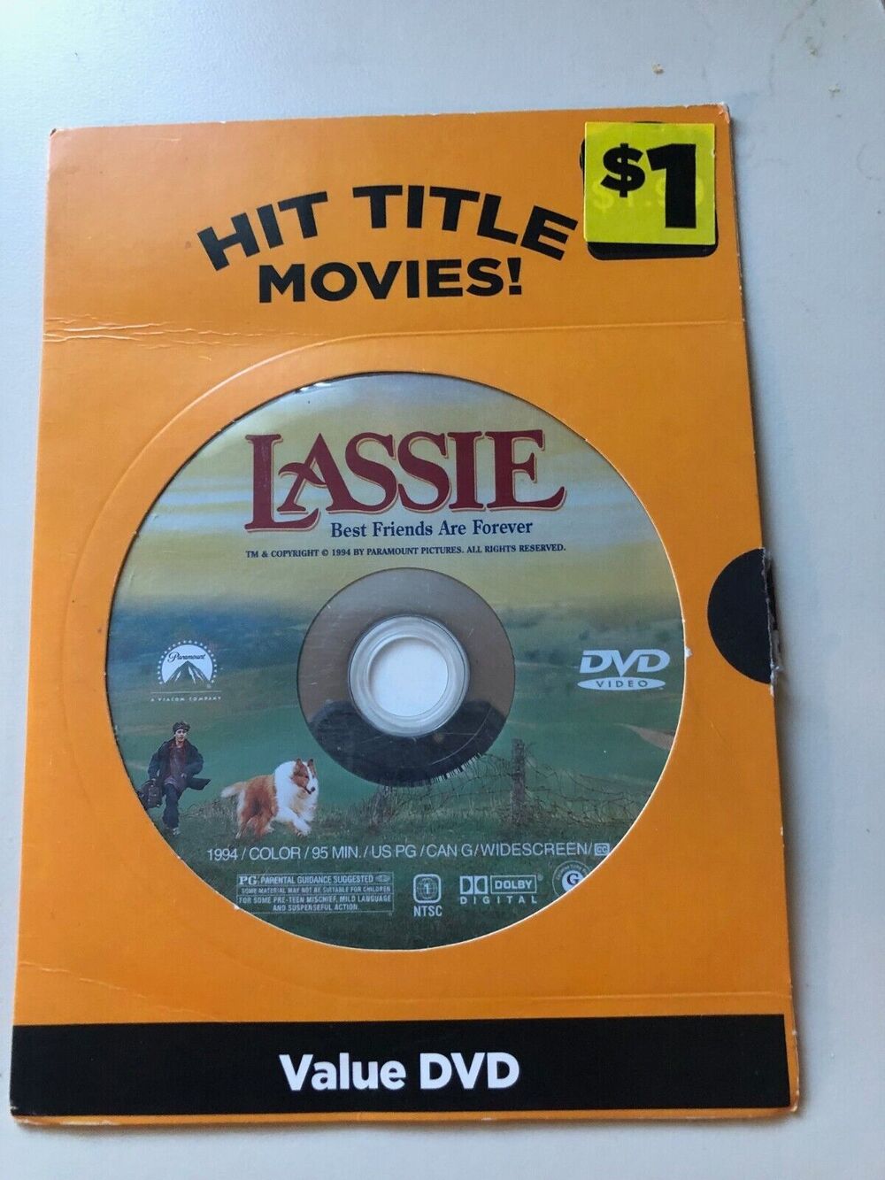 Lassie Best Friends Are Forever DVD Vintage Blockbuster rental cover